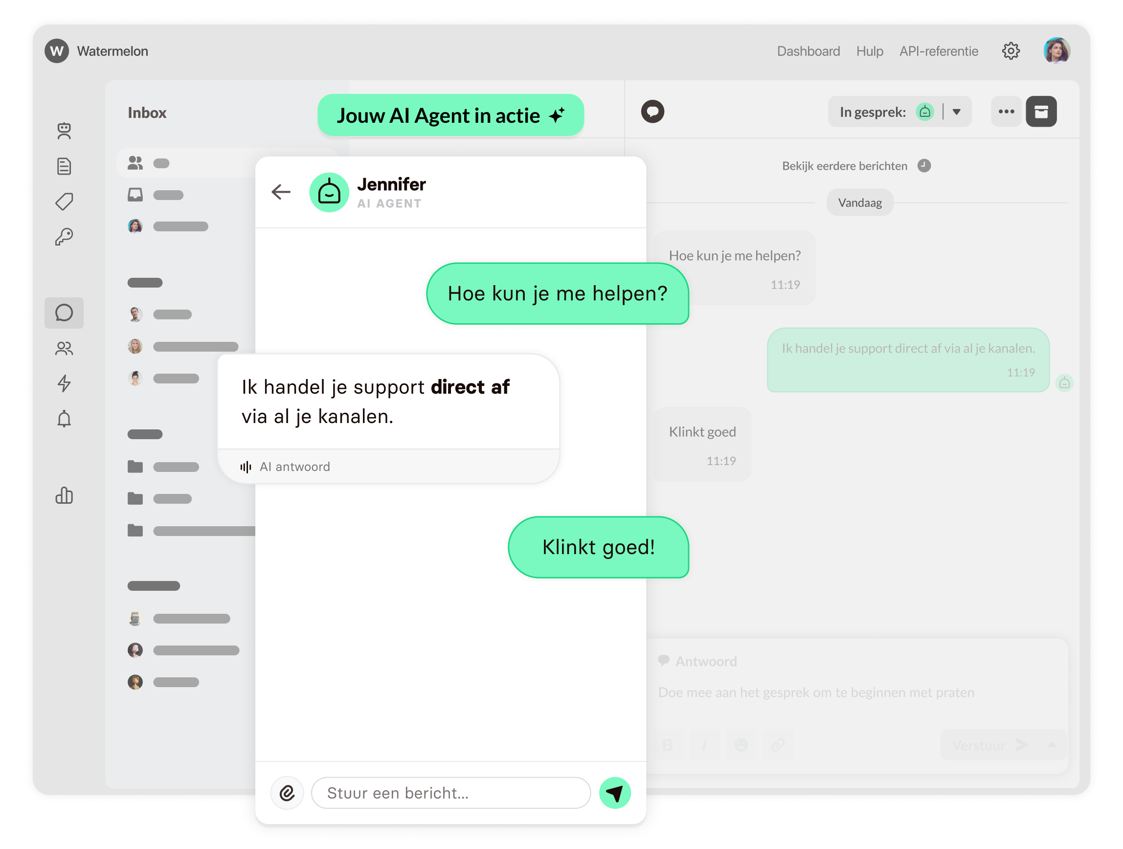 Visual voor ai chatbot support automatiseren